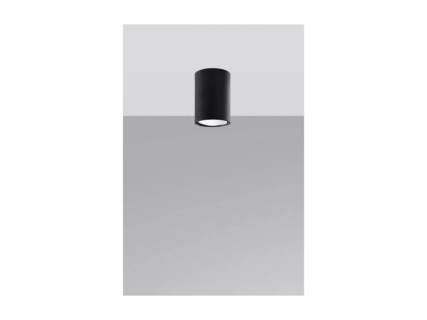 Sollux Lighting Lagos Downlight monté en surface, noir, 10 cm