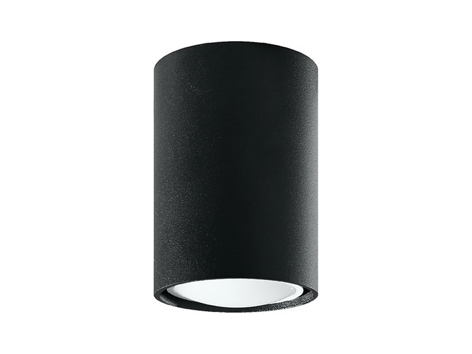 Plafondlampen Lagos Modern Van  - 1 Lichtbronnen - L.6 X H.10 Cm - Zwart