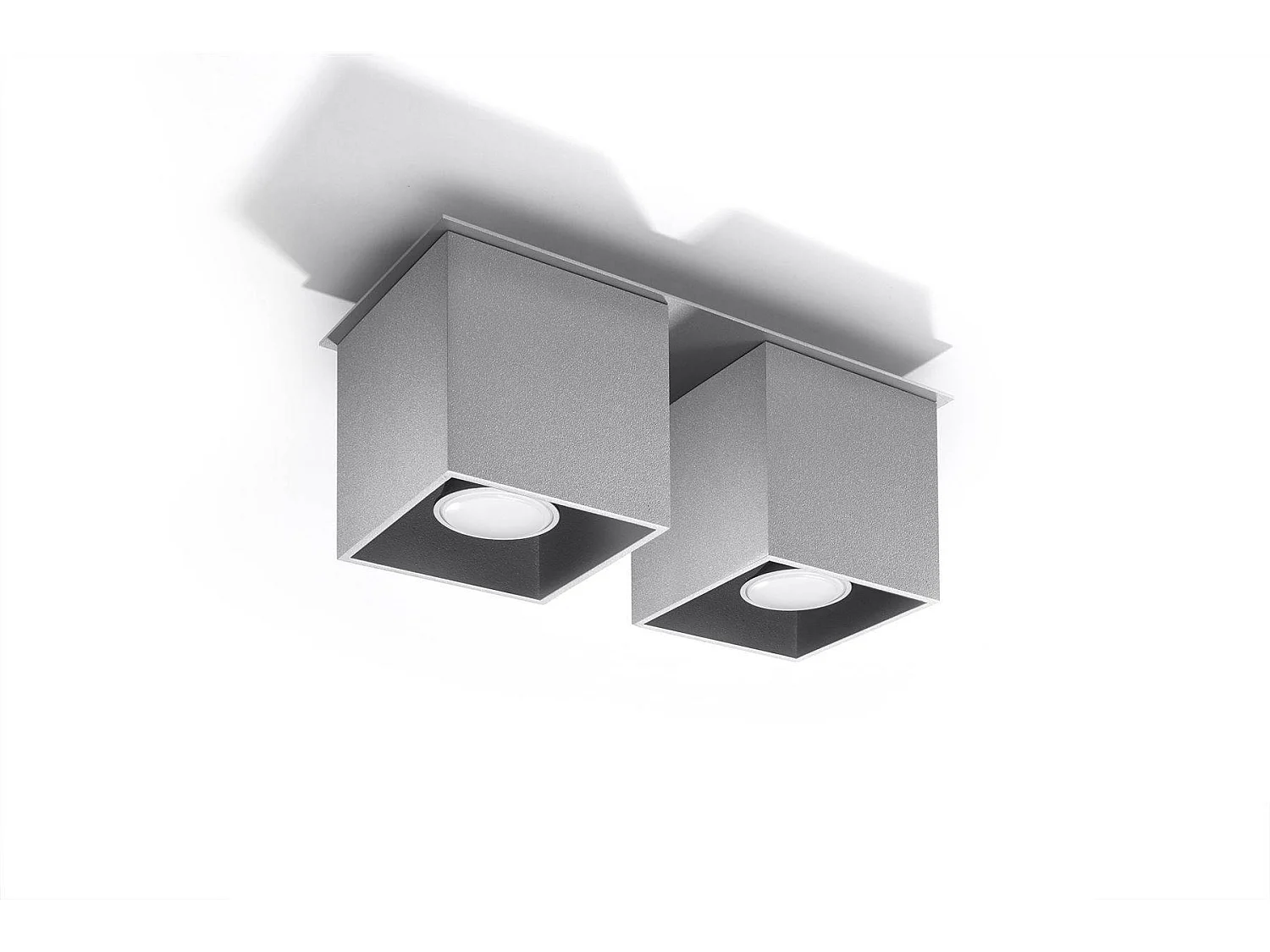 Sollux QUAD - 2 licht Suface Mounted Abwärtsstrahler Grey, GU10