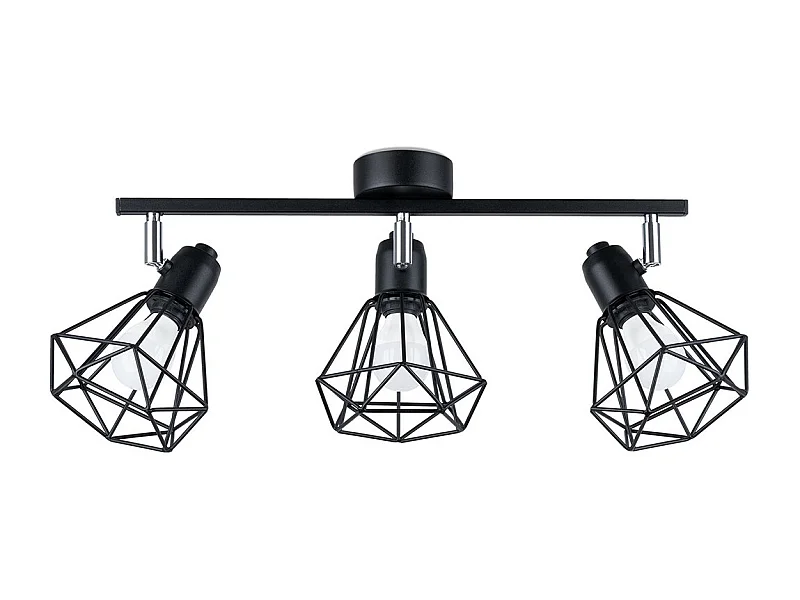 Plafondlampen Artemis Modern Van  - 3 Lichtbronnen - L.52 X H.19 Cm - Zwart