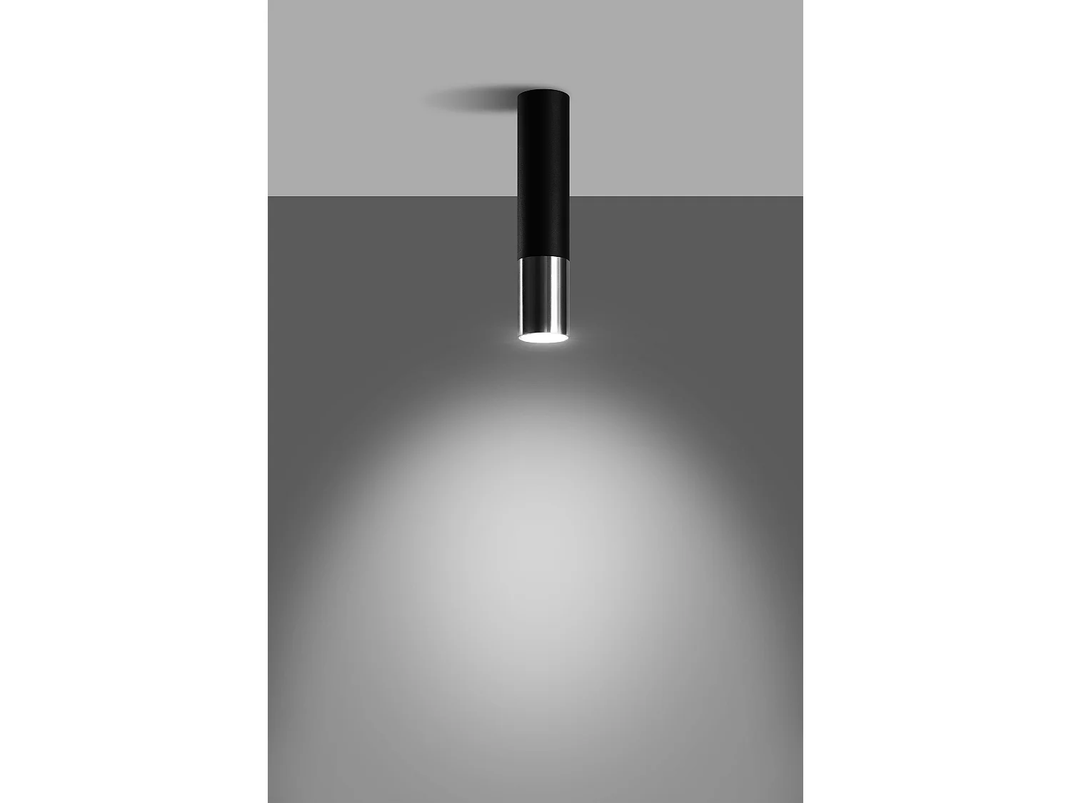 Sollux LOOPEZ Plafonniers encastrables Flush Light Noir, Chrome GU10