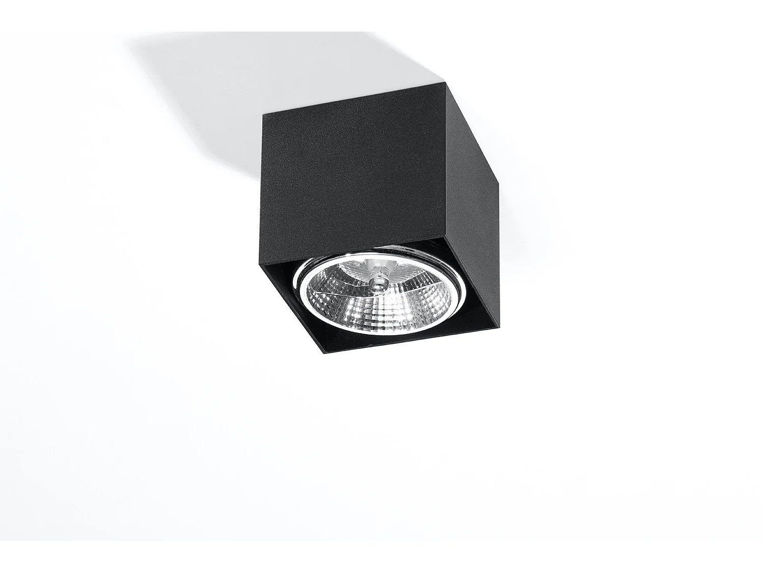 Sollux BLAKE Plafonniers encastrables Square Flush Light Noir GU10