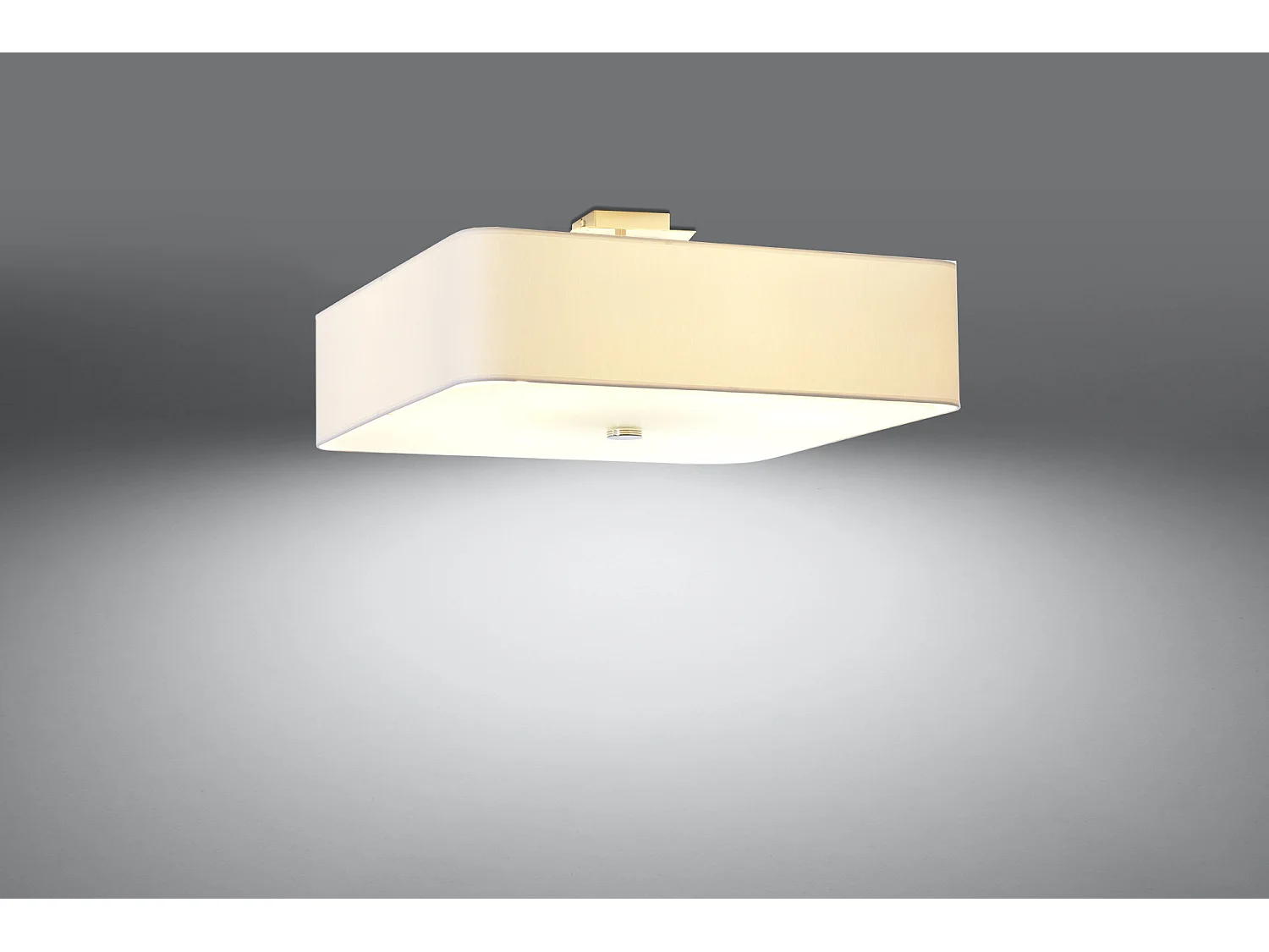 Sollux LOKKO Plafonnier Carré Blanc 55cm E27