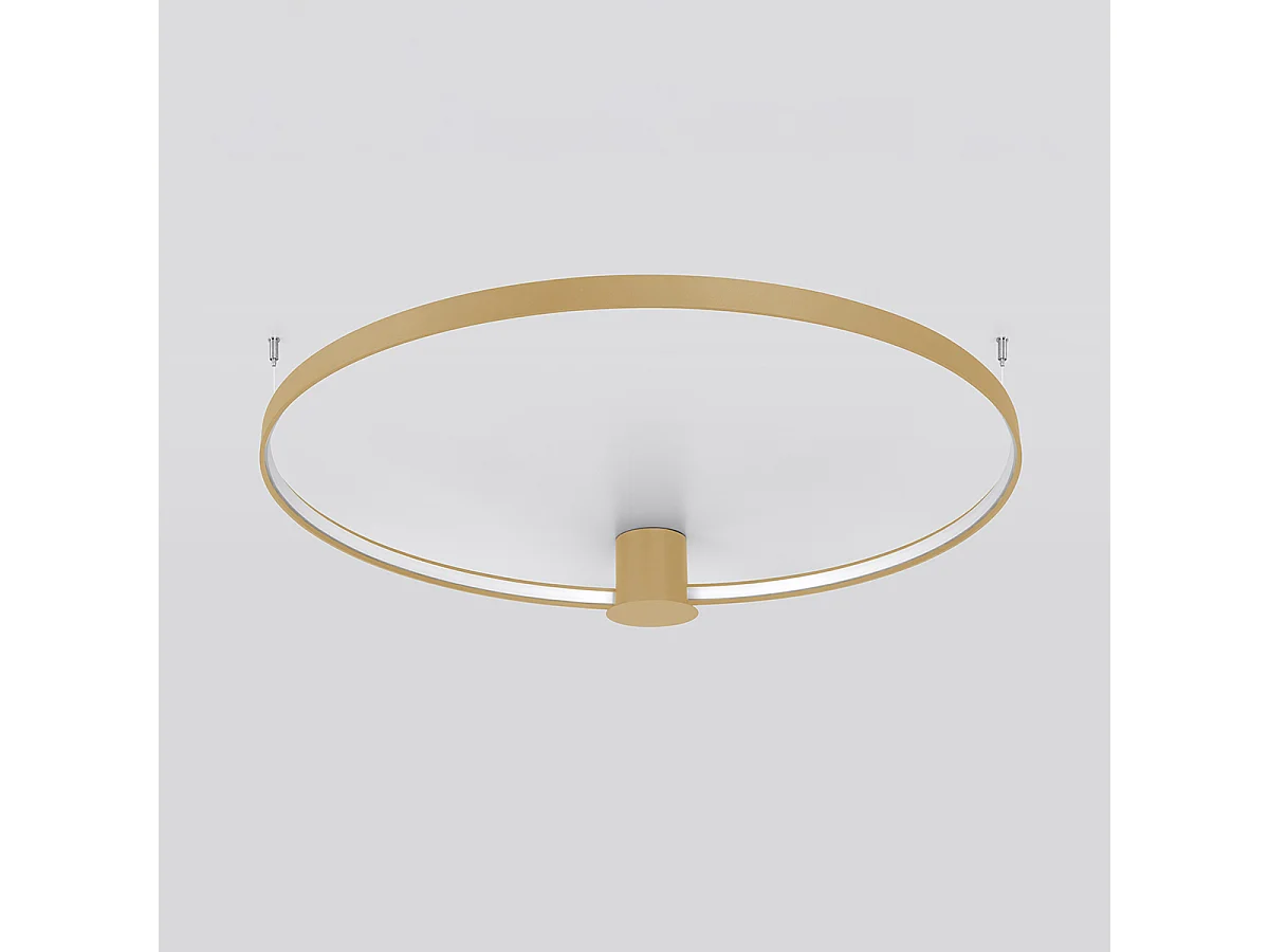 Luminárias De Teto Rio Moderno, Alumínio - 1 Lichtbronnen - L.110 X H.16 Cm - Dourado