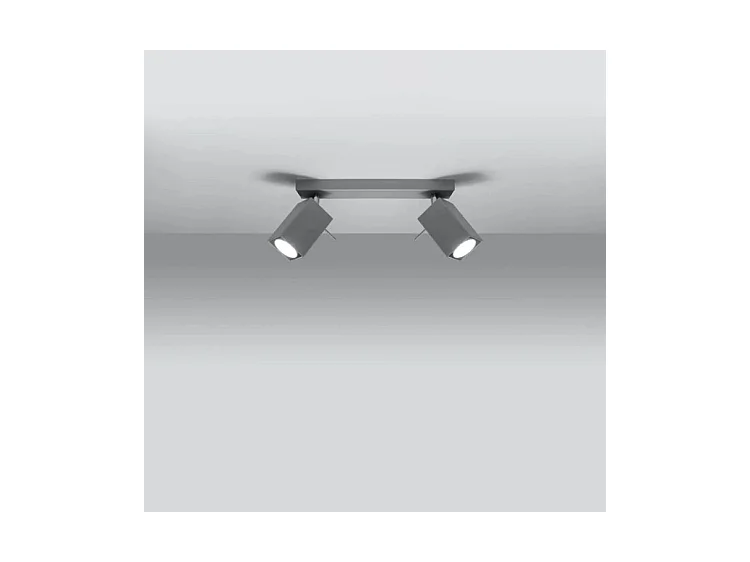 Sollux MERIDA Barre de projecteur à 2 lumières gris, GU10