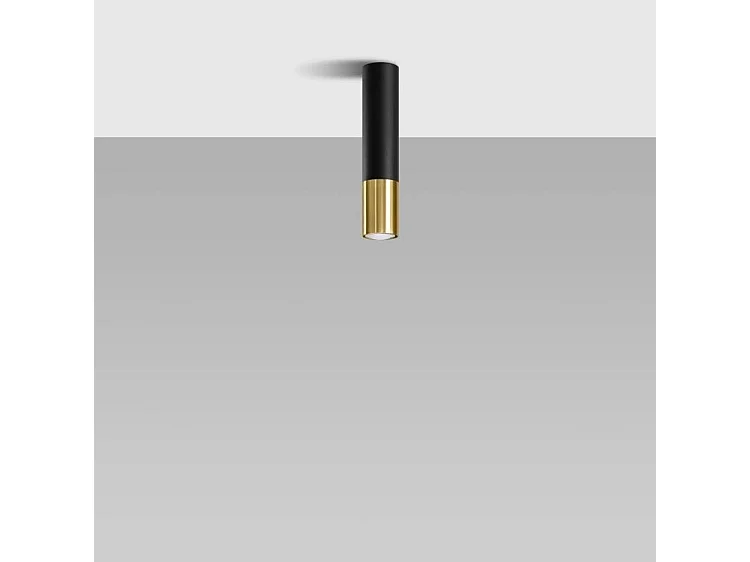 Sollux LOOPEZ Plafonniers encastrables Flush Light Noir, Or GU10