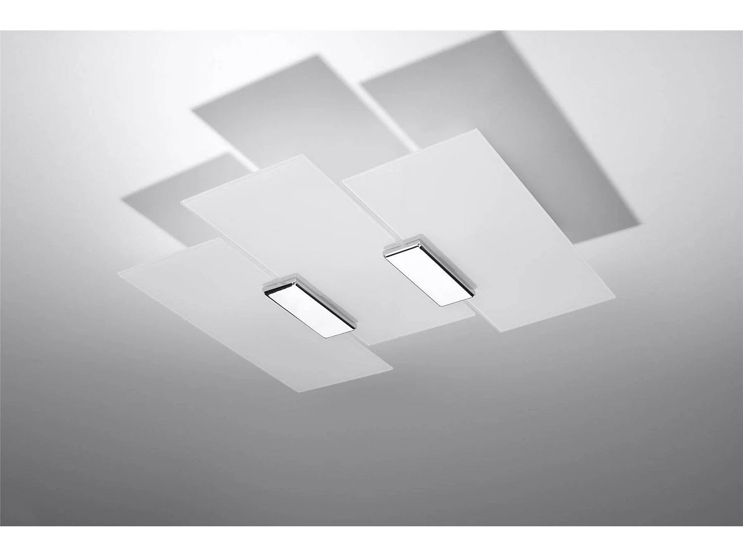 Sollux FABIANO - 3 licht Decorative Flush licht Weiß, Chrom, E27
