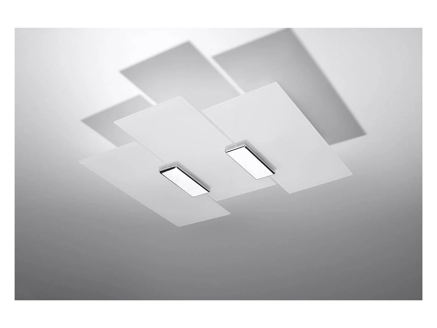 Sollux FABIANO - 3 licht Decorative Flush licht Weiß, Chrom, E27