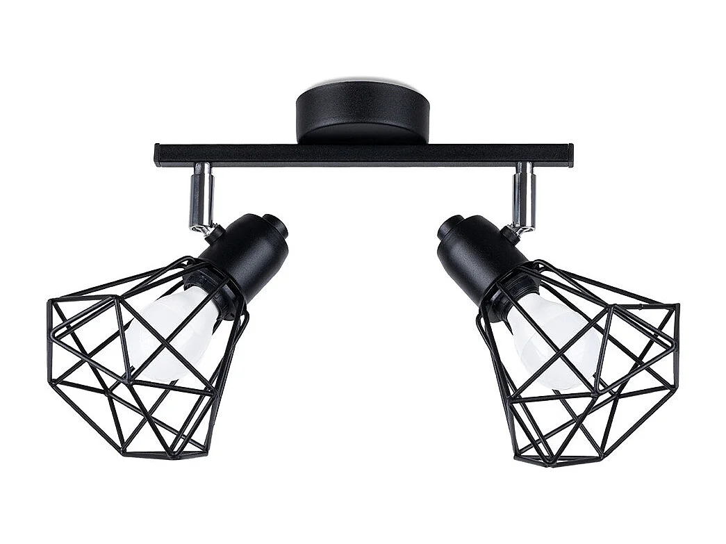 Luminárias De Teto Artemis Moderno, Aço - 2 Lichtbronnen - L.31 X H.19 Cm - Preto