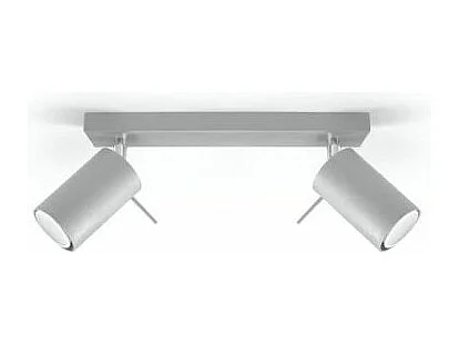 Sollux RING Barre de projecteur à 2 lumières gris, GU10