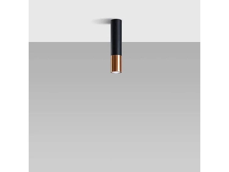 Sollux LOOPEZ Plafonniers encastrables Flush Light Noir, Cuivre GU10