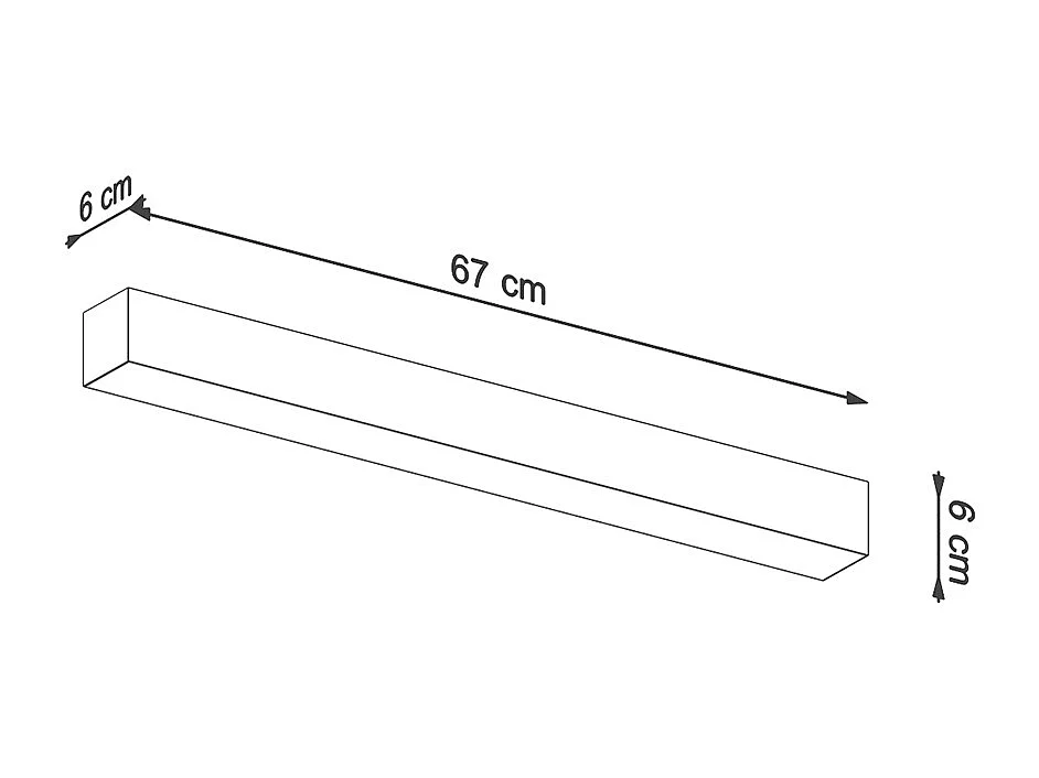 Integrated LED  95cm Linear Flush licht Grey 4000K Integrierte LED 95cm Linear Flush Hellgrau 4000K