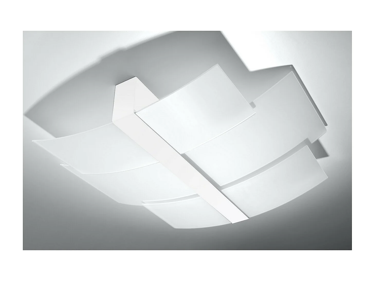 Sollux Lighting Celia Plafonnier décoratif encastré, blanc, 3x E27