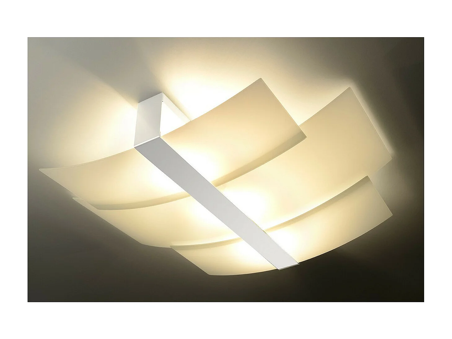 Sollux Lighting Celia Plafonnier décoratif encastré, blanc, 3x E27