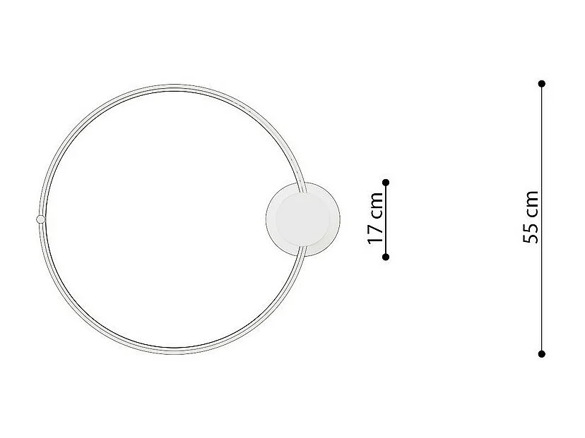 Sollux Lighting Rio Semi-encastré à LED intégré, noir, 4000K, 3870lm