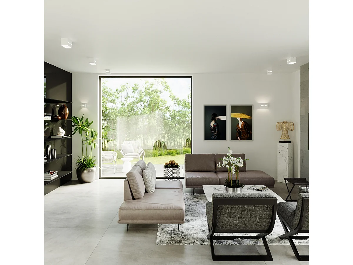 Sollux LOBO Plafonnier à 1 lumière, blanc, G9