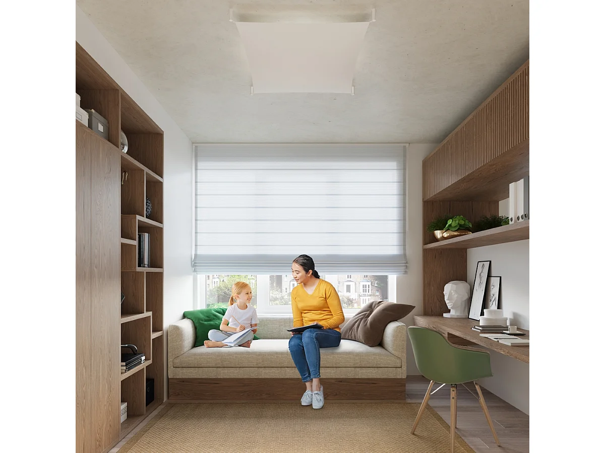 Deko-Flächenstoff Hellweiß G13 Tessuto Decorativo A Filo Bianco Chiaro G13