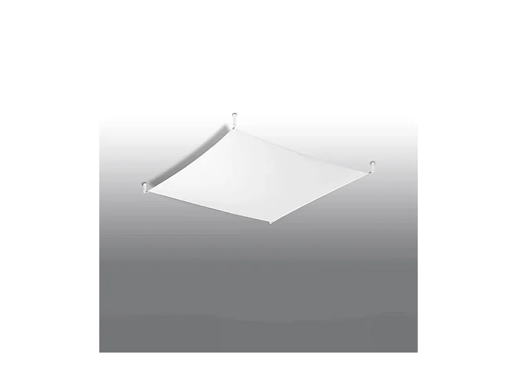 Sollux LUNA Tissu Décoratif Encastré Blanc Clair G13