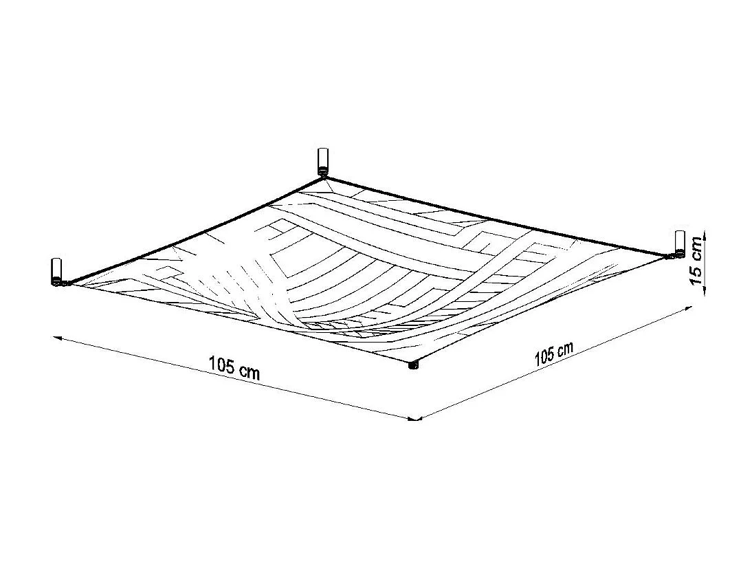 Plafondlampen Luna Minimalistisch Van  - 4 Lichtbronnen - L.105 X H.15 Cm - Wit