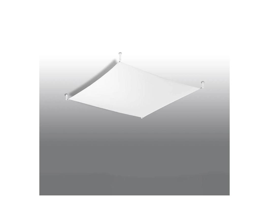 Sollux LUNA Tissu Décoratif Encastré Blanc Clair G13