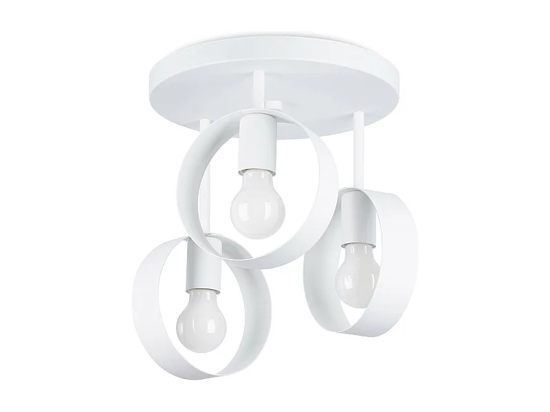 Plafondlampen Titran Modern Van  - 3 Lichtbronnen - L.30 X H.34,5 Cm - Wit