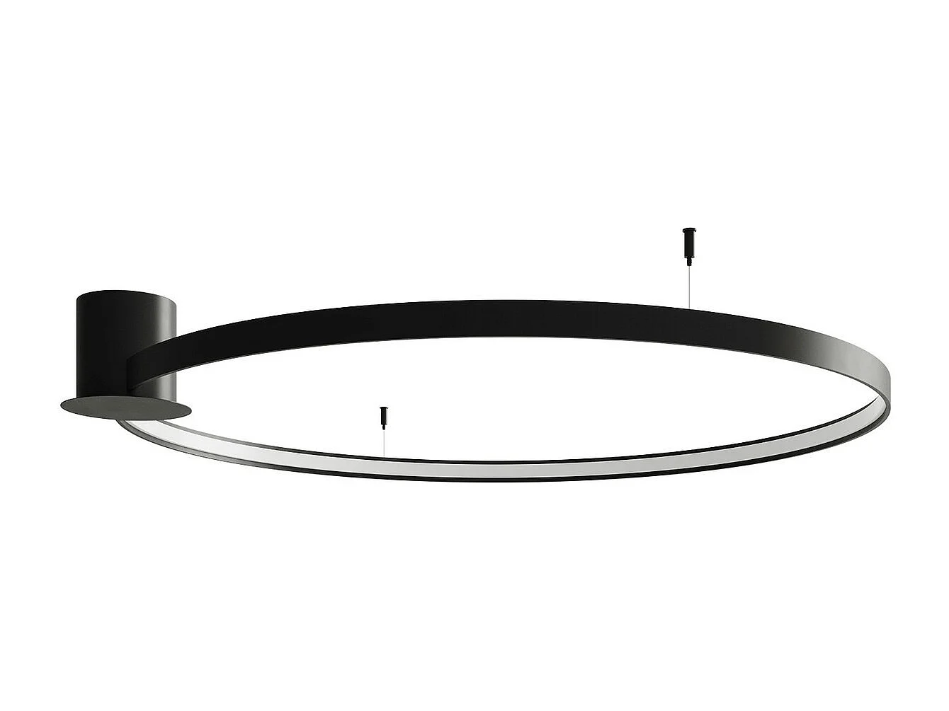 Sollux lichting Rio Integriertes LED LED Halbbündiges Licht, Schwarz, 4000K, 7820lm