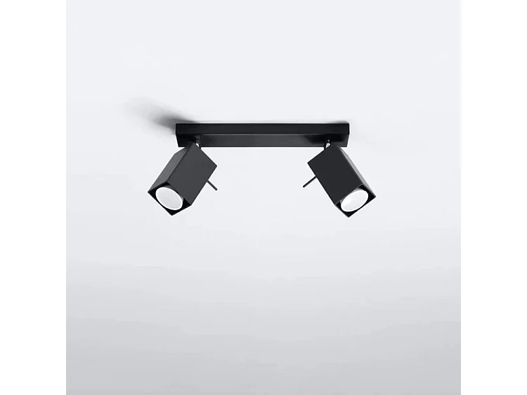 Sollux MERIDA Barre de projecteur à 2 lumières noir, GU10