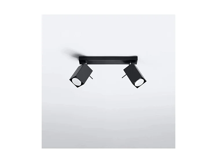 Plafondlampen Merida Modern Van  - 2 Lichtbronnen - L.30 X H.16 Cm - Zwart