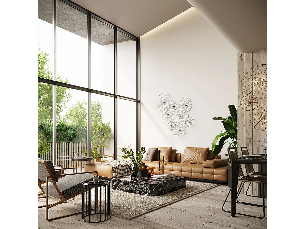 Luminárias De Teto Sirkel Moderno, Aço - 1 Lichtbronnen - L.60 X H.12 Cm - Preto