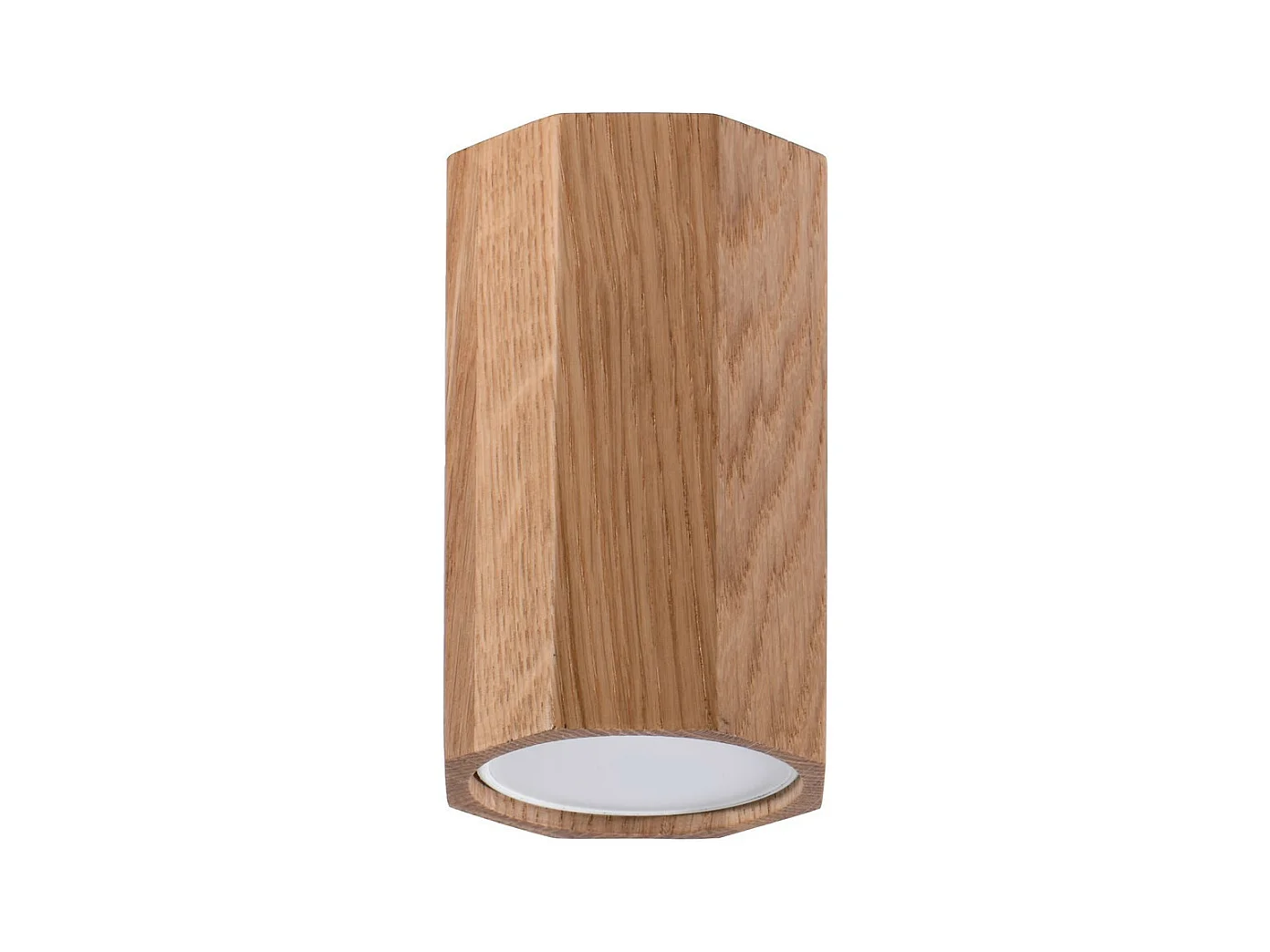 Sollux Lighting Zeke Bois de plafonnier octogonal monté en surface en chêne, 30 cm
