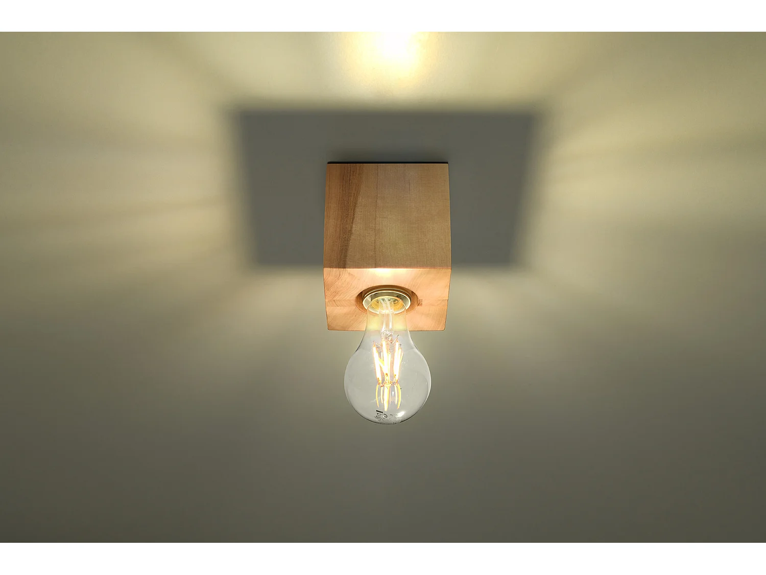 Sollux ARIZ Plafonniers encastrables Flush Light Bois Naturel E27