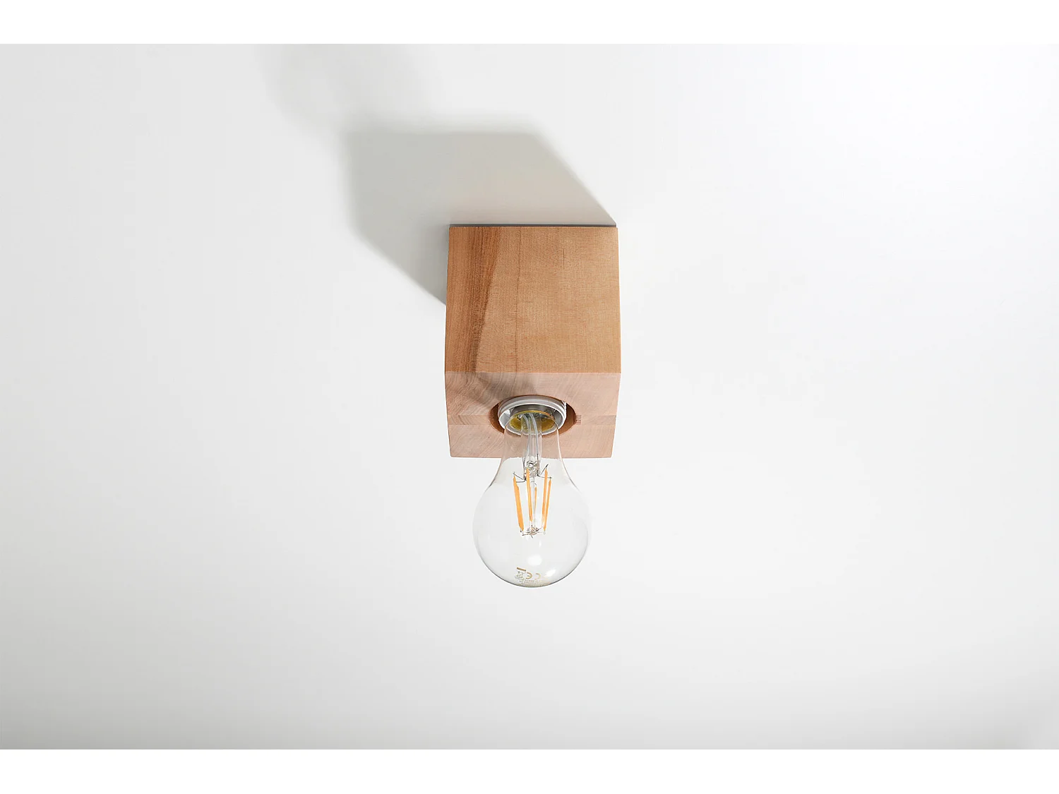 Sollux ARIZ Plafonniers encastrables Flush Light Bois Naturel E27