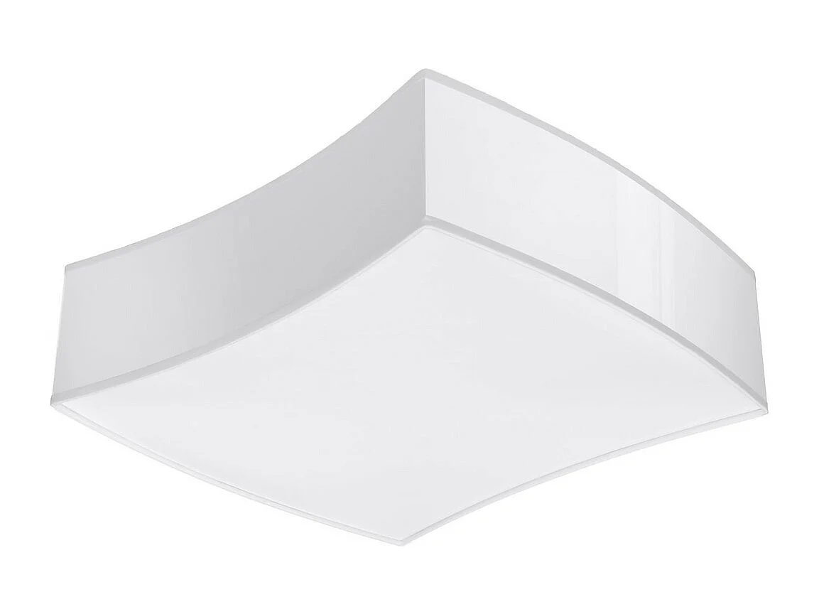 Plafondlampen Square Modern Van  - 2 Lichtbronnen - L.39 X H.11,5 Cm - Wit