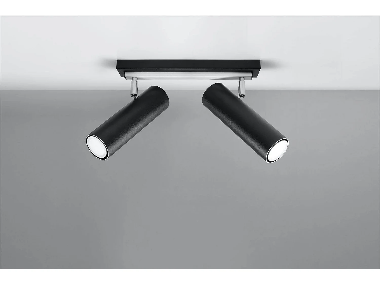 Sollux DIREZIONE Barre de projecteur à 2 lumières noir, GU10