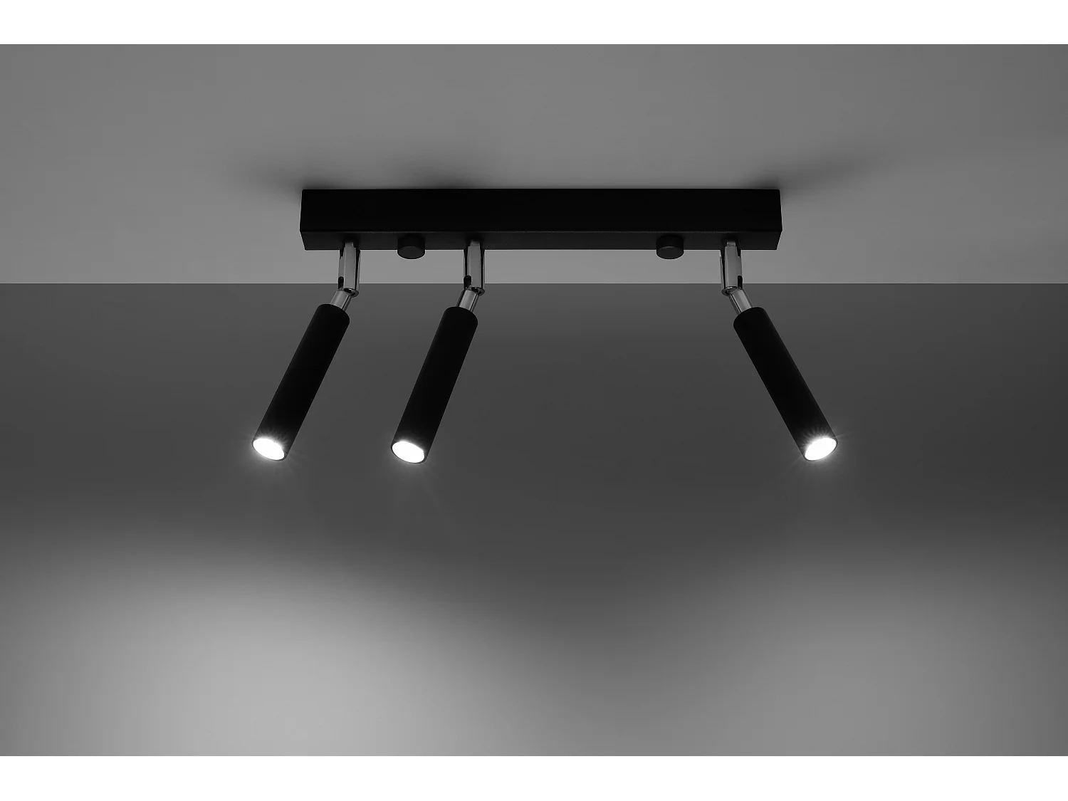 Plafondlampen Eyetech Modern Van  - 3 Lichtbronnen - L.35 X H.20 Cm - Zwart
