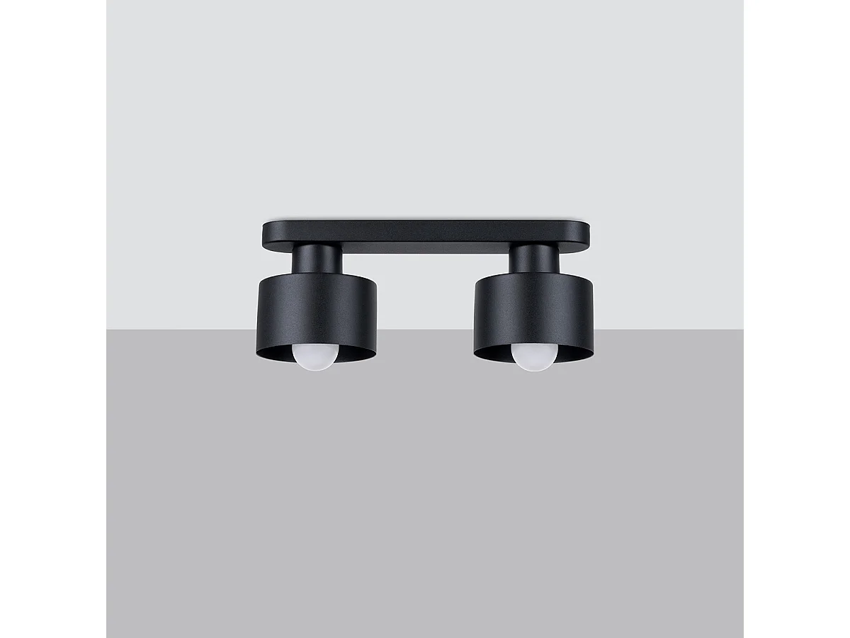 Sollux Savar Spot de Plafond Twin Noir