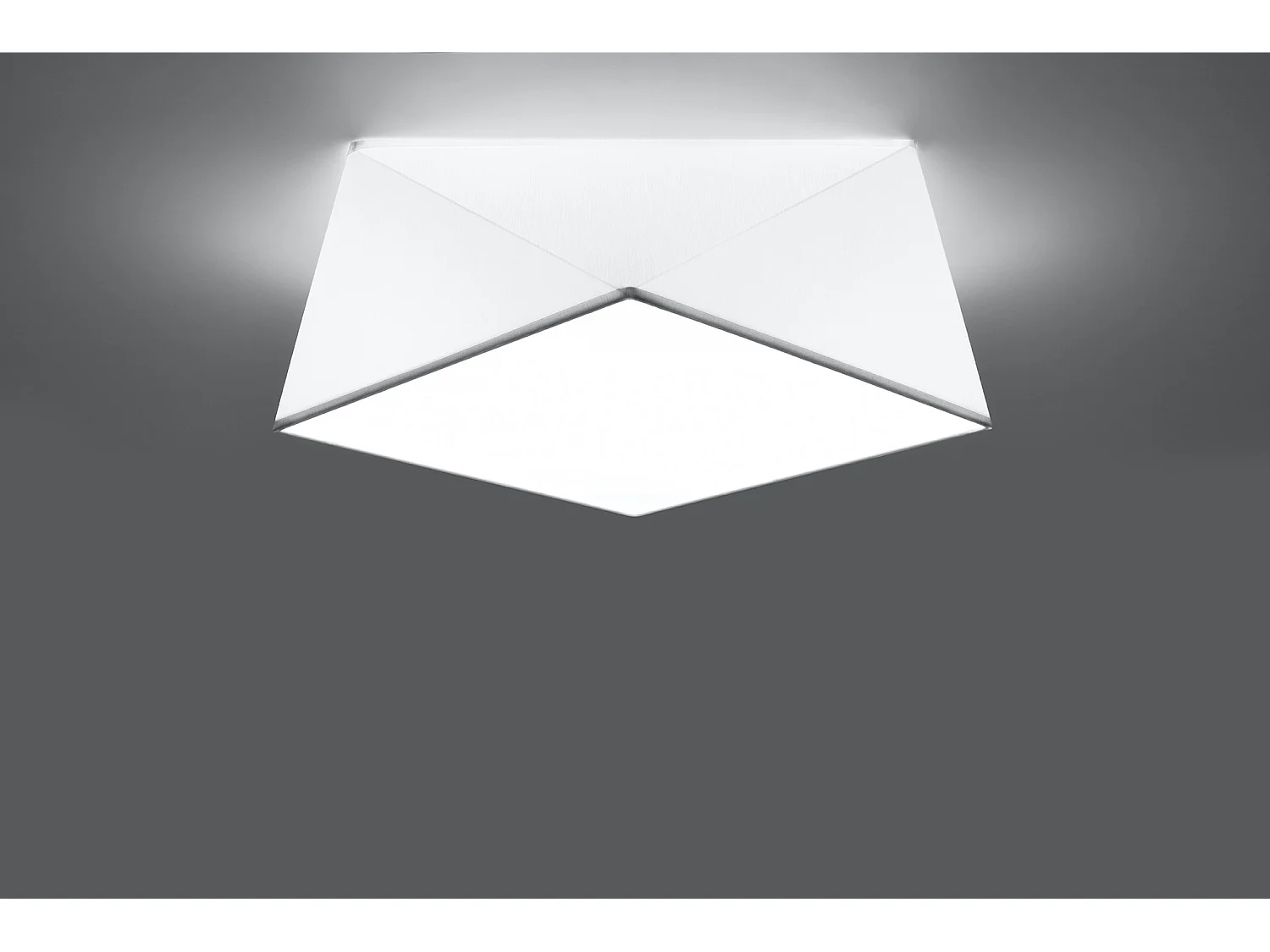 Plafondlampen Hexa Modern Van  - 2 Lichtbronnen - L.35 X H.15 Cm - Wit