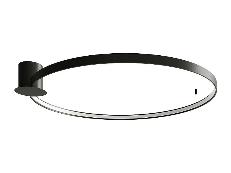 Sollux lichting Rio Integriertes LED LED Halbbündiges Licht, Schwarz, 3000K, 7820lm