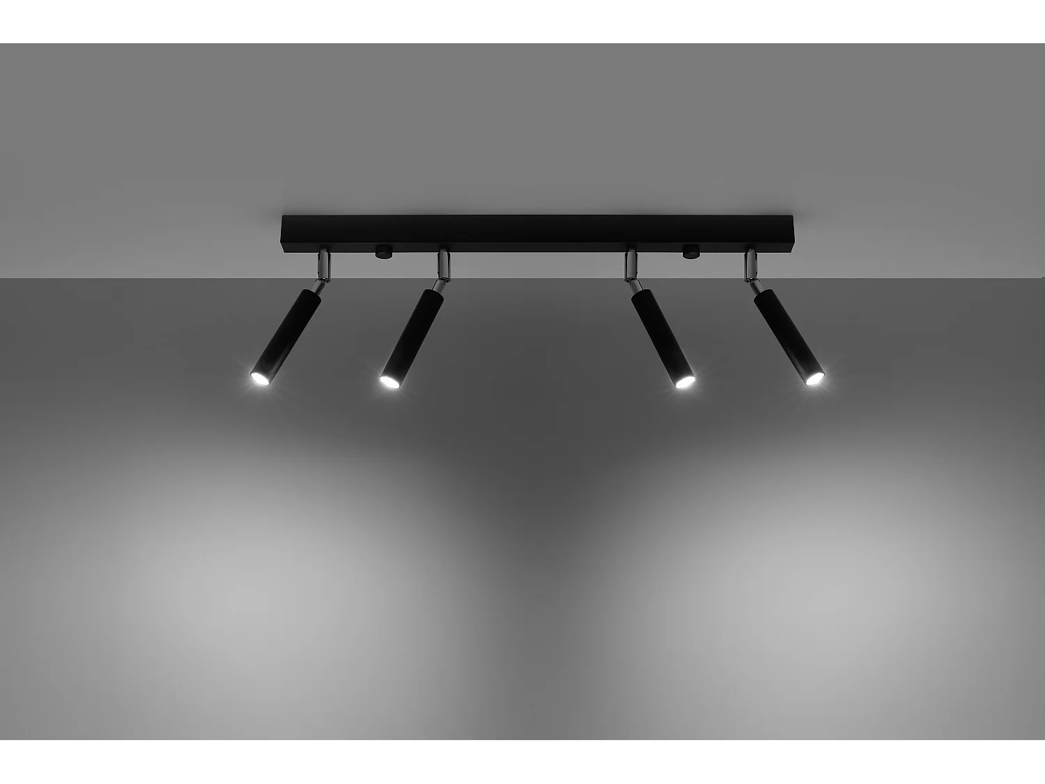 Sollux EYETECH Barre Droite Flush 4Light Noir G9