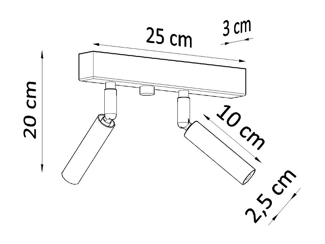 Sollux EYETECH Spot Twin Flush 2 Lumière Blanc G9