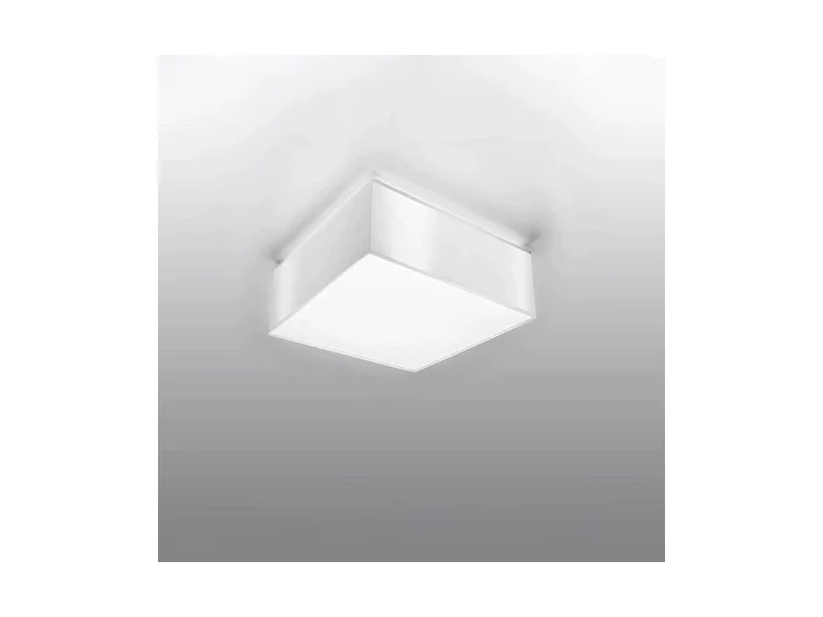 Sollux HORUS Plafonnier Carré Blanc 25cm E27
