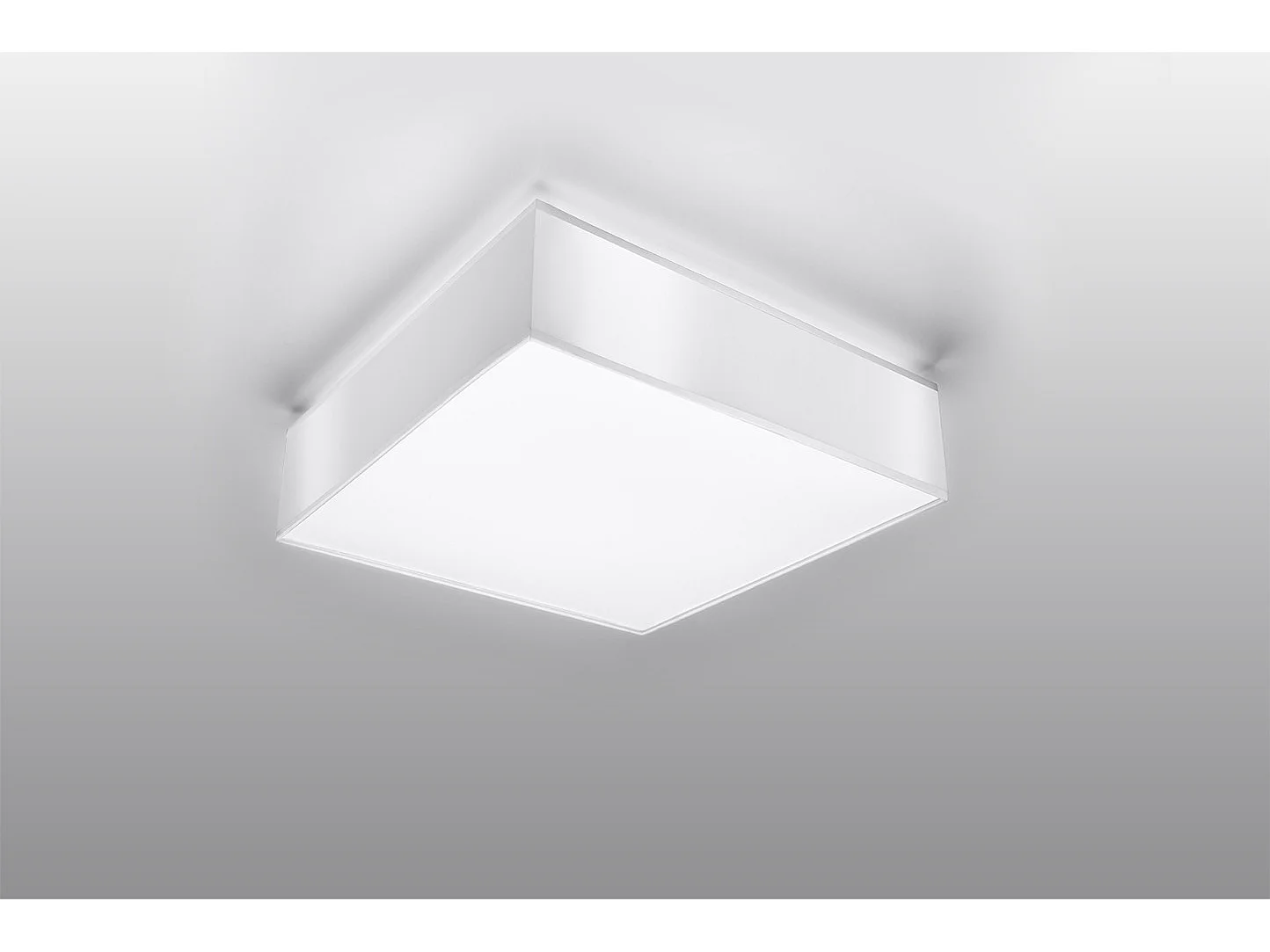 Plafondlampen Horus Minimalistisch Van  - 1 Lichtbronnen - L.25 X H.11 Cm - Wit