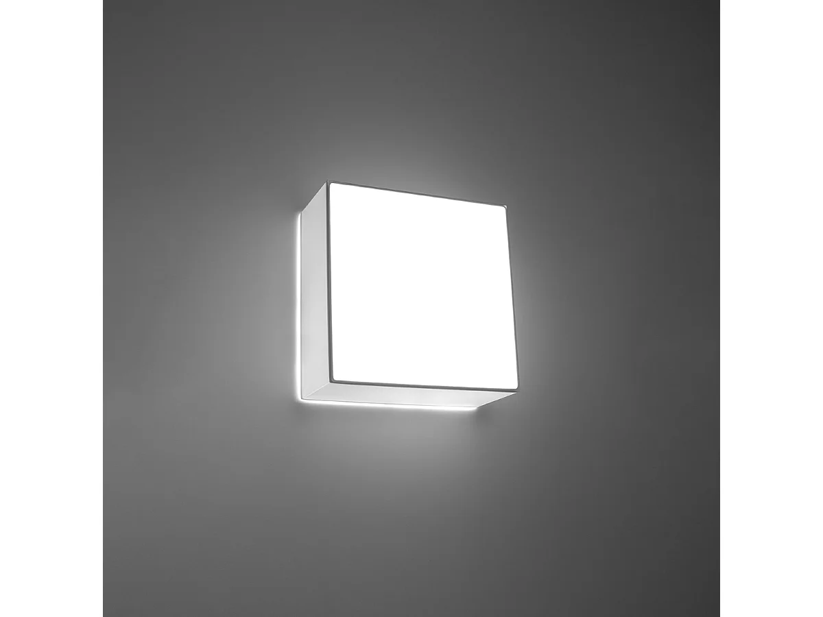 Plafondlampen Horus Minimalistisch Van  - 1 Lichtbronnen - L.25 X H.11 Cm - Wit