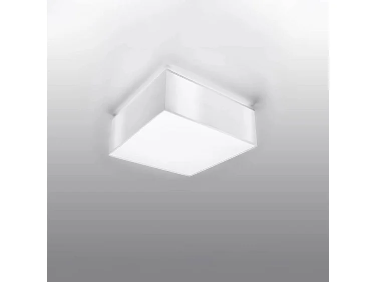 Plafondlampen Horus Minimalistisch Van  - 1 Lichtbronnen - L.25 X H.11 Cm - Wit