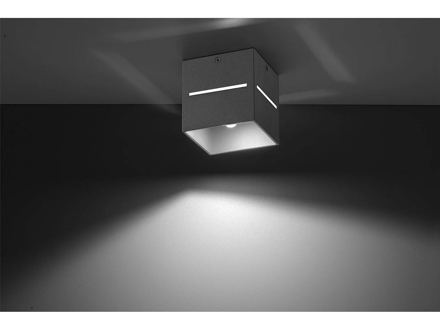 Sollux LOBO Plafonnier gris à 1 lumière, G9