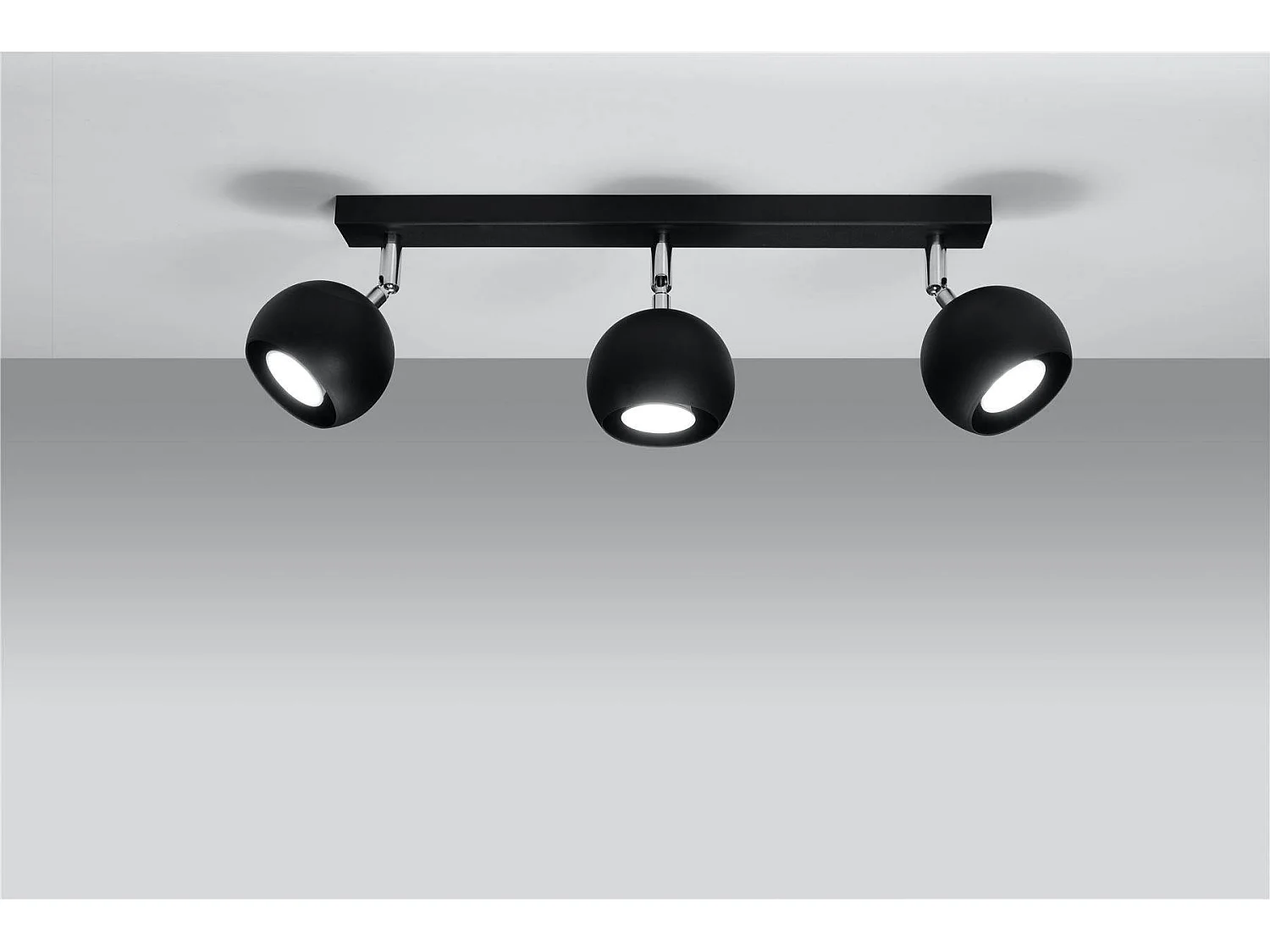 Sollux OCULARE Barre de projecteur à 3 lumières noir, GU10
