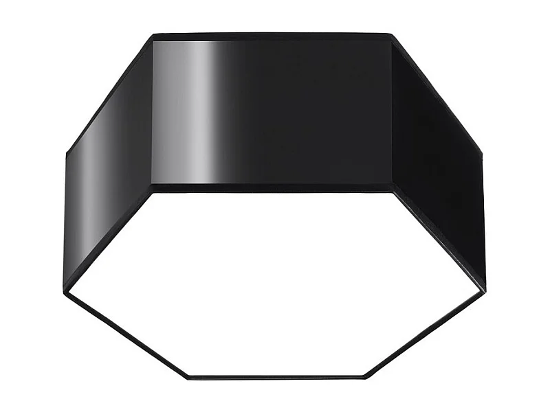 Sollux Lighting Sunde Plafón Decorativo Empotrado, Negro, 13,5cm
