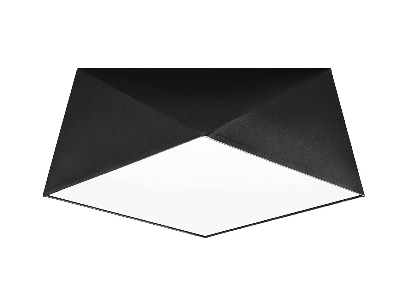Sollux HEXA Plafonniers Plafonniers Flush Light Noir E27