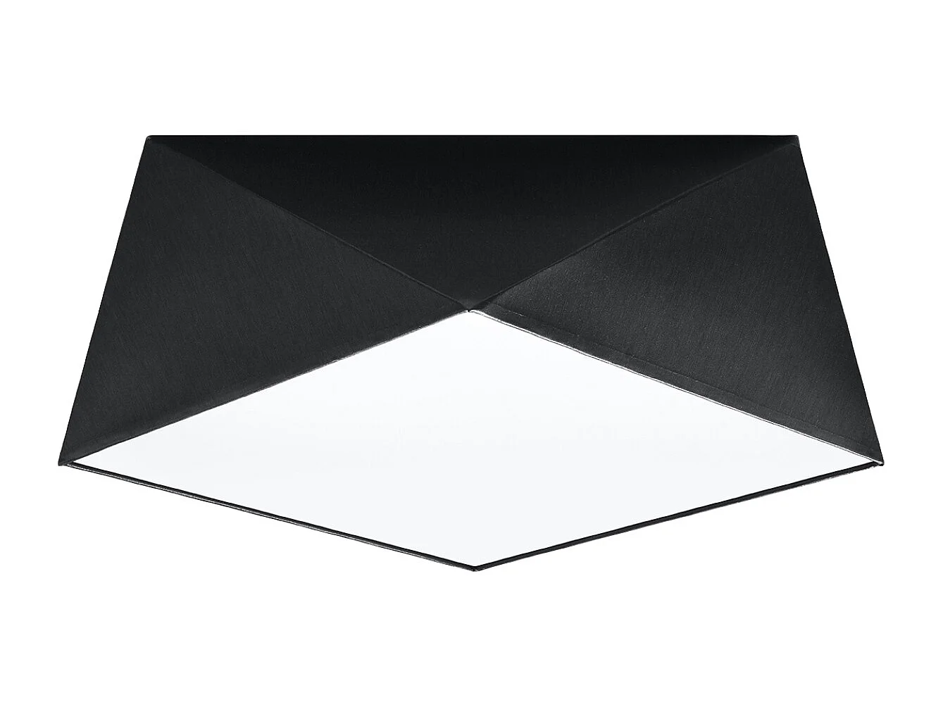 Sollux HEXA Plafonniers Plafonniers Flush Light Noir E27