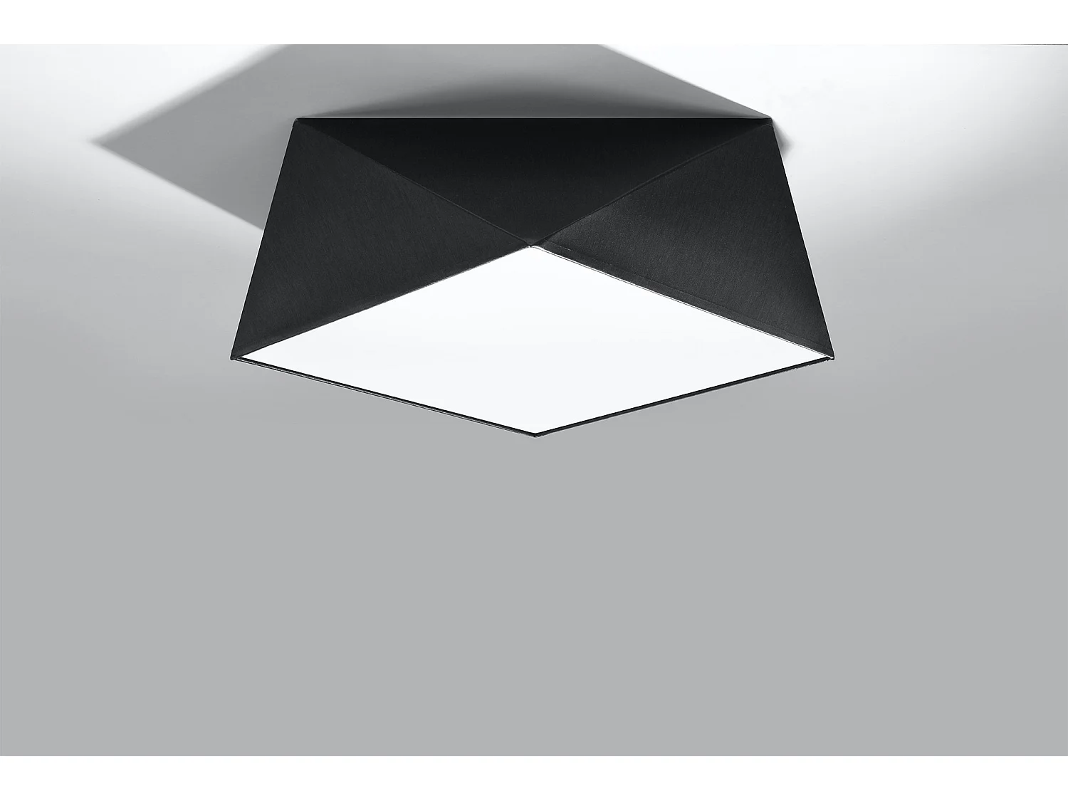 Sollux HEXA Plafonniers Plafonniers Flush Light Noir E27